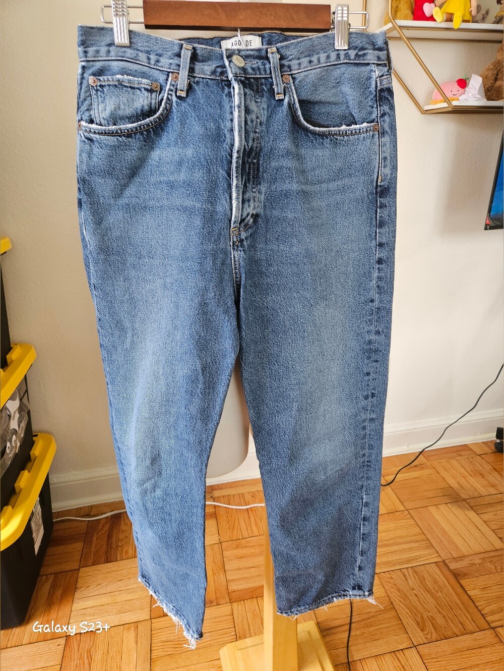 Agolde- Women's 27 Denim Blue Jeans 100% Organic Cotton